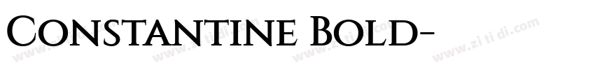 Constantine Bold字体转换